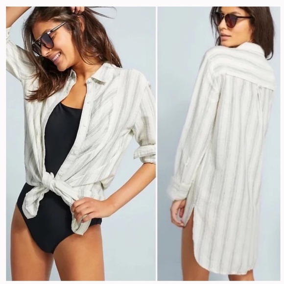 Anthropologie Lilka Windrift Button-Down Shirt - Picture 1 of 12